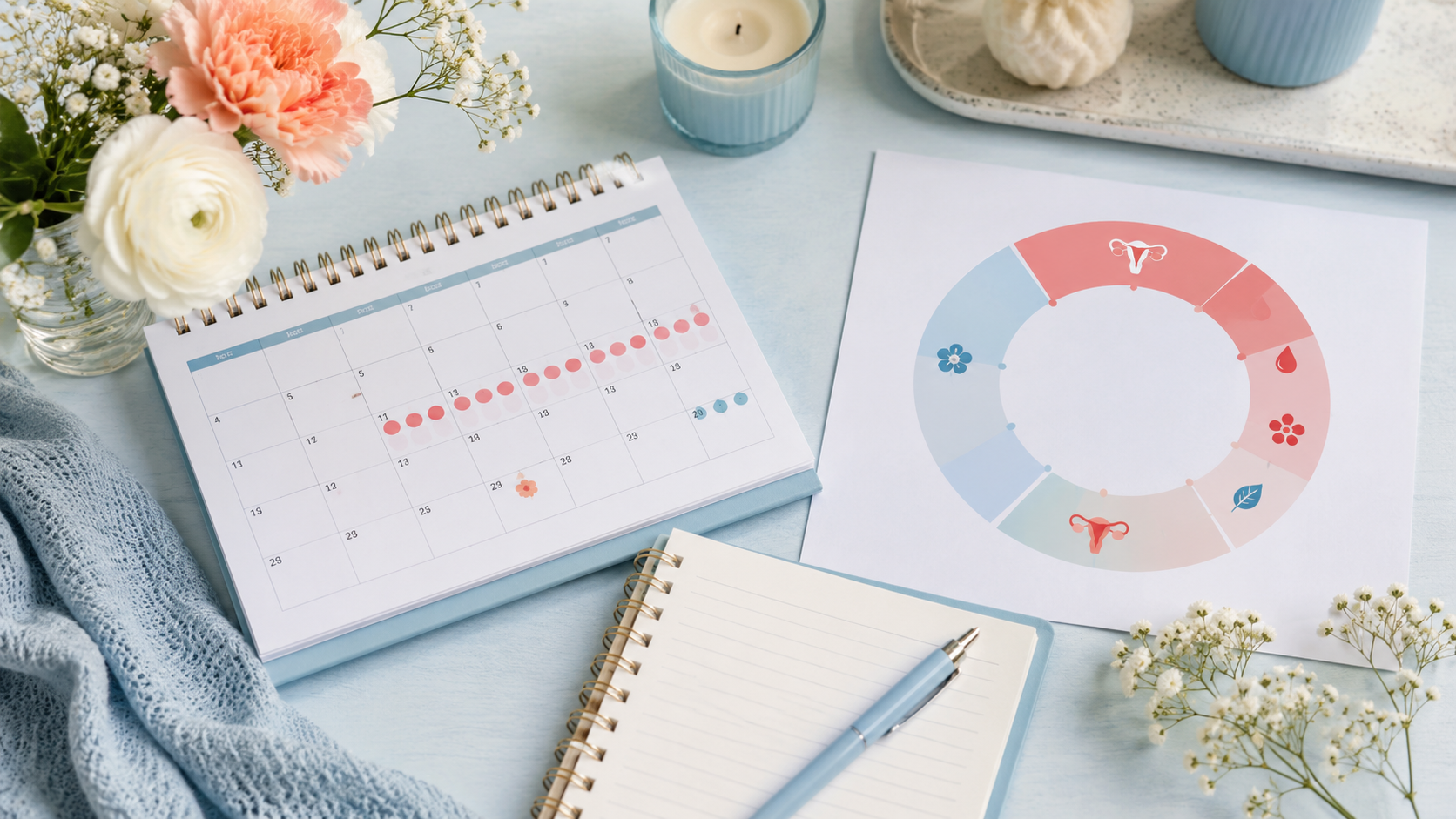 what is the menstrual cycle period tracking calendar and wellness notes