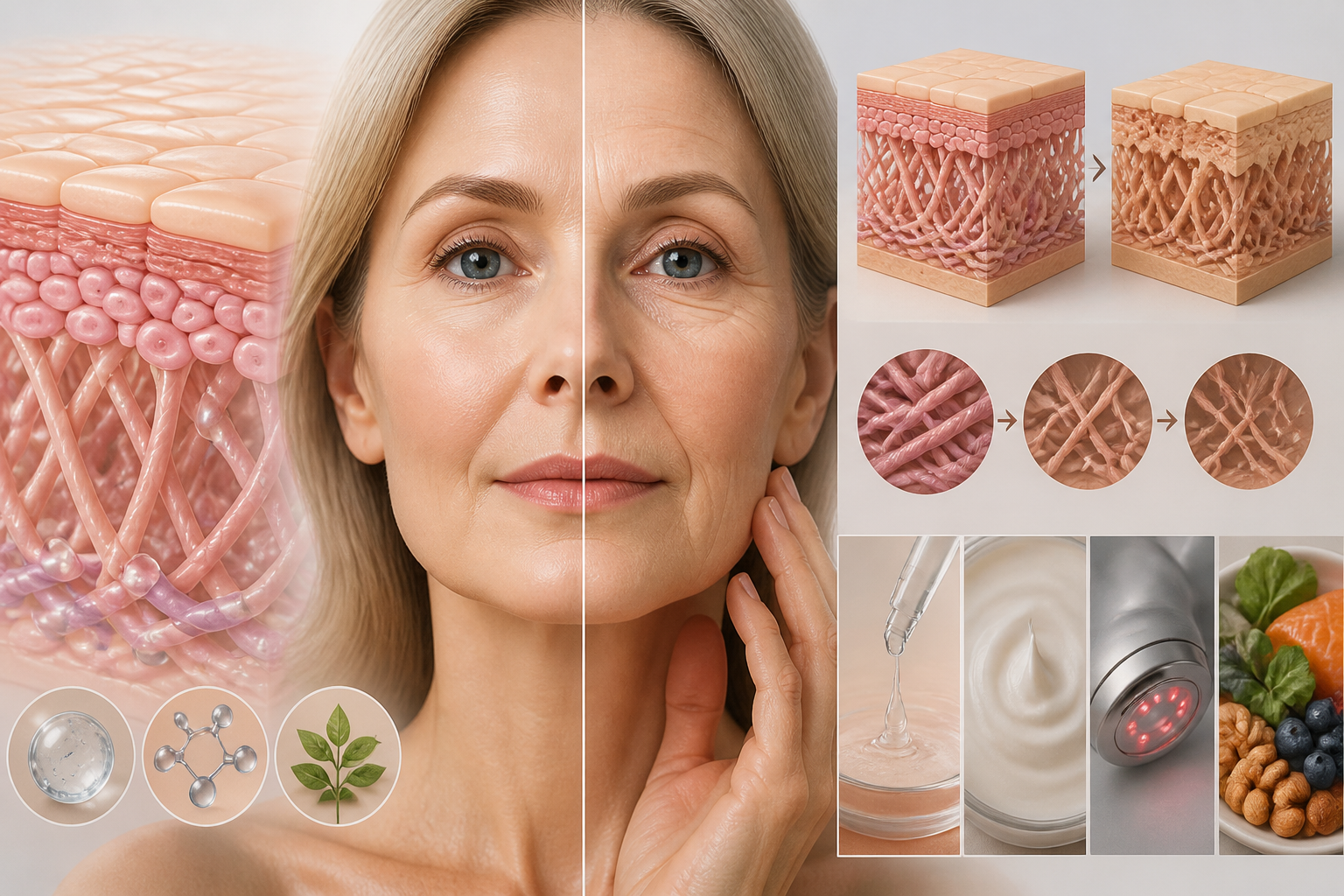 Radiant skin during menopause after addressing menopause skin changes